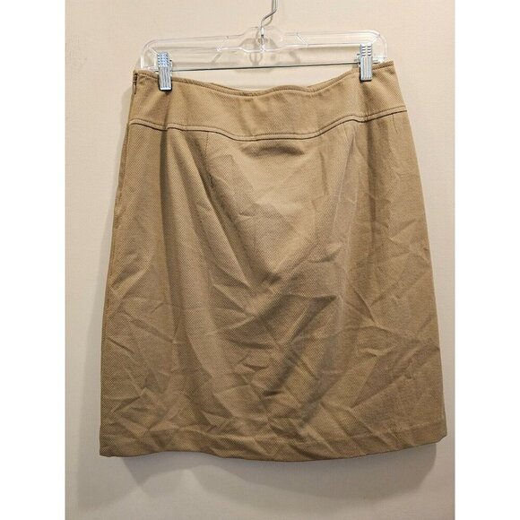 NWT Women's Talbots Beige A Line Skirt Size 8 - Picture 2 of 7